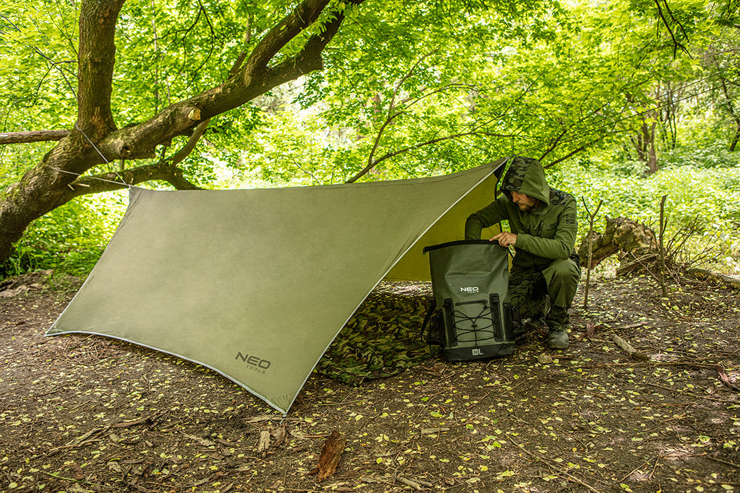 Tarp Waterproof Sheet Tarpaulin Camping Tent 360x290cm 210T PU3000 NEO Packaging status original