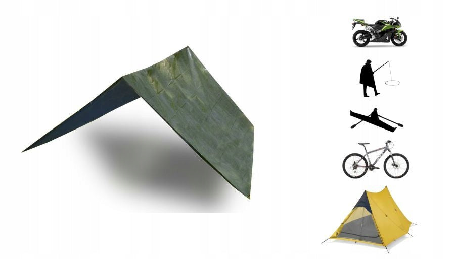 Tarp floor cover sheet tent 3x3 waterproof Brand Hornhill