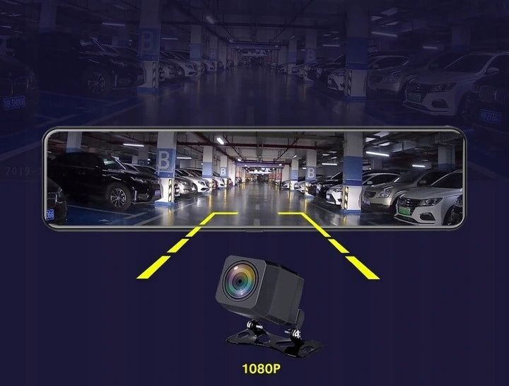 Taxi Recorder Bus QHD Three Cameras Mirror GPS Navigation Android Carplay Manufacturer code HA421