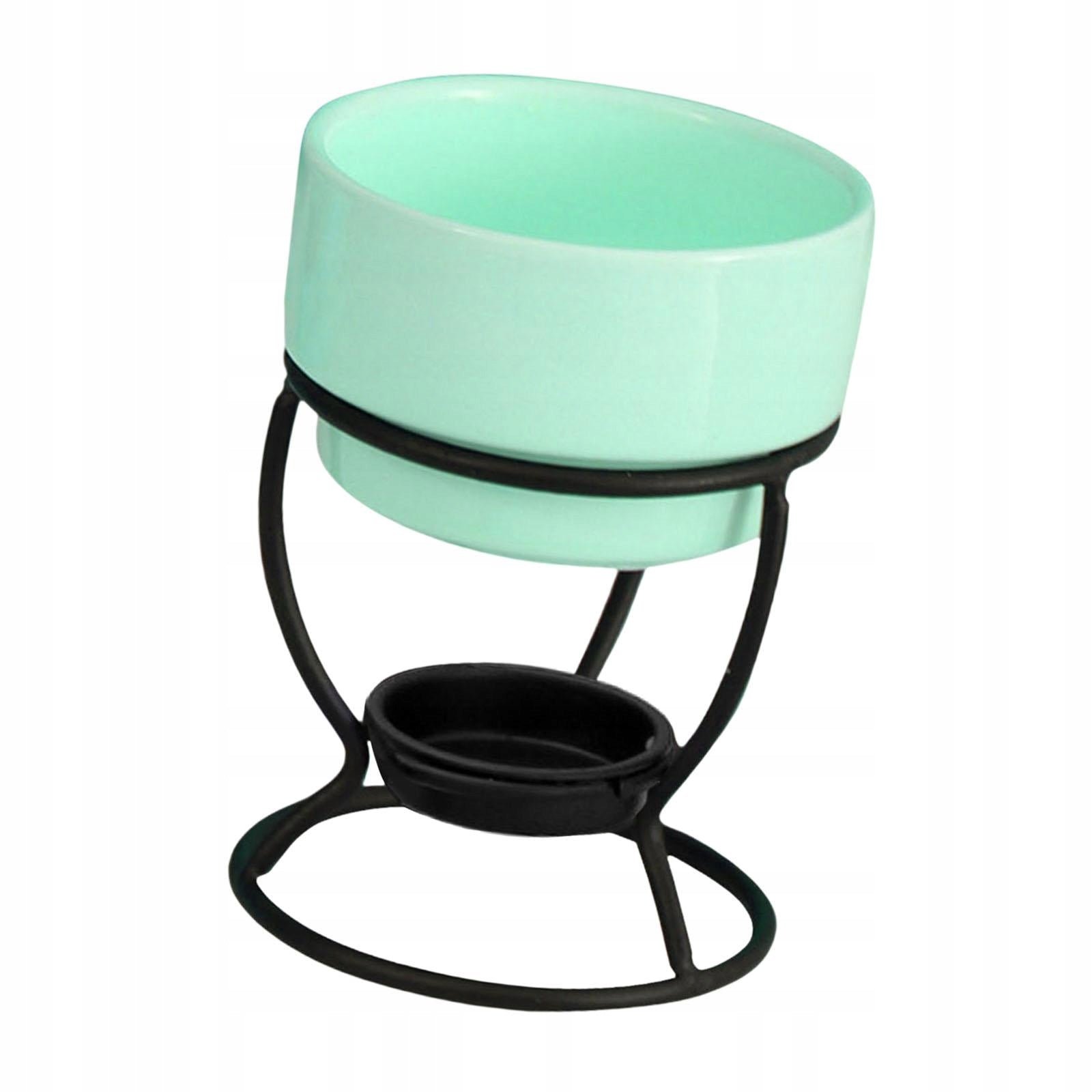 Tea Light Porcelain Melting Pot Wax Melt Pot Broth Cookware Caramel green