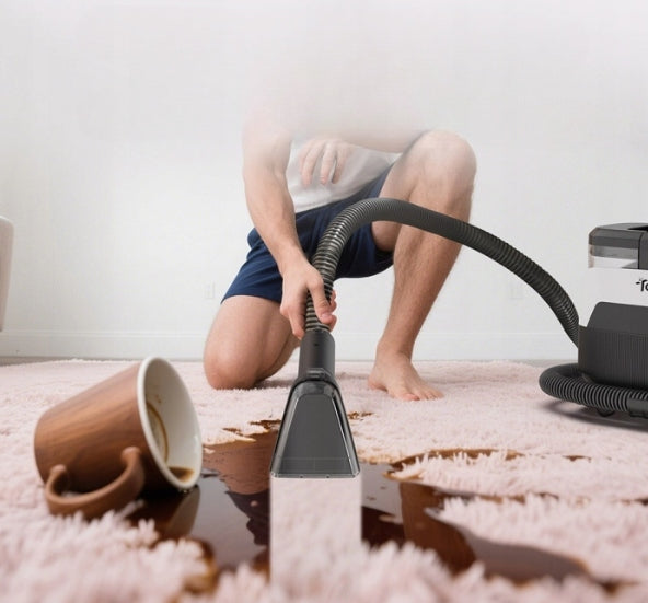 Teendow C6 MAX Steam Carpet Cleaner 3in1 1650W 12000Pa 2 Tanks Certificates of conformity CE