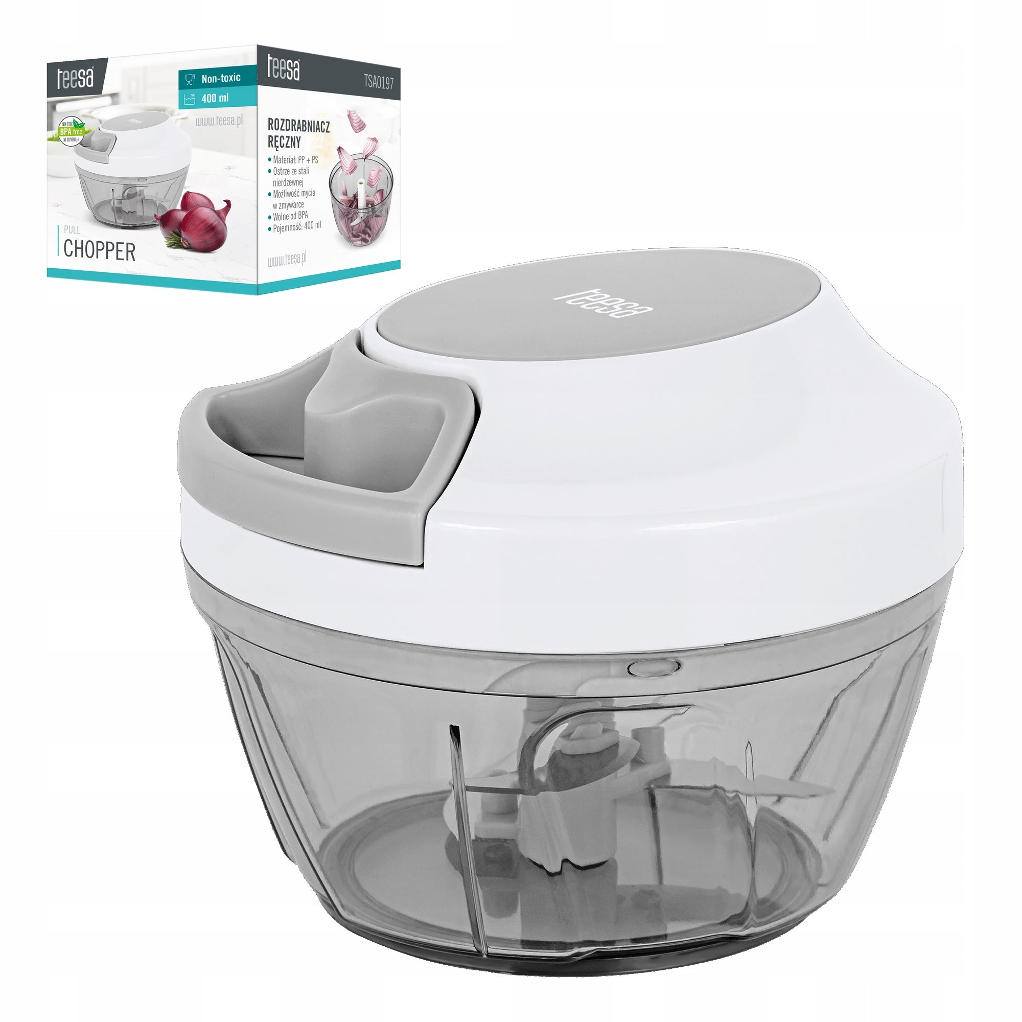 Teesa 400 ml manual chopper