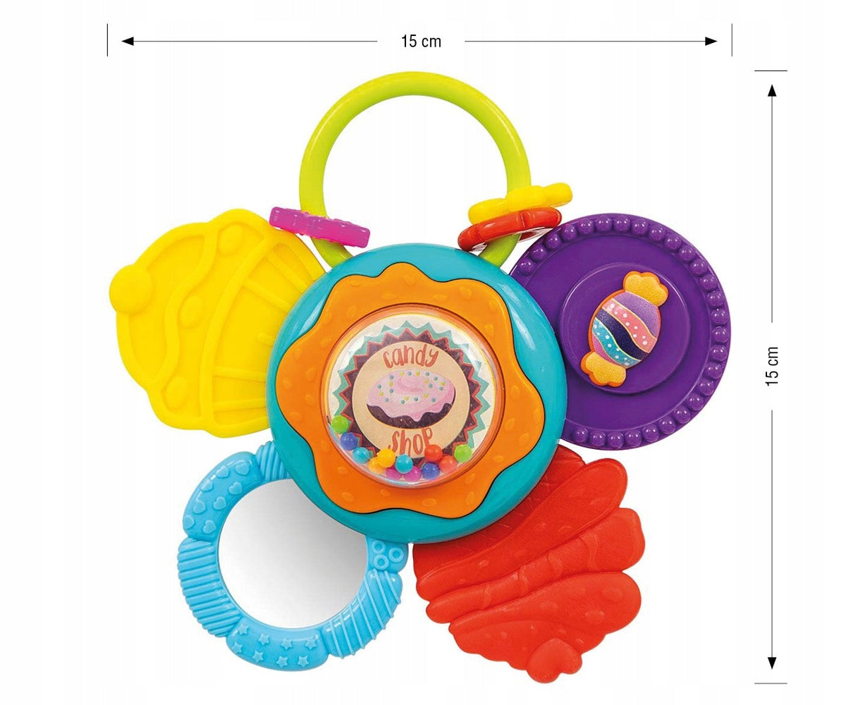 Teether with Ratchet FLOWER Sensory Hook 0+ Manufacturer code 5901761127874
