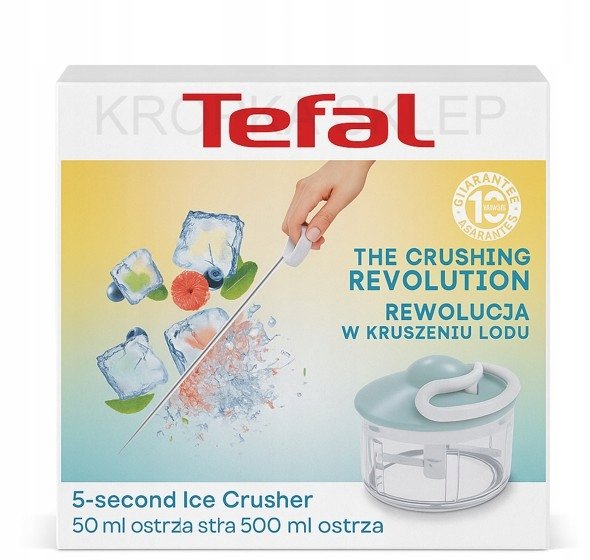 Tefal Ice Crusher Hand Shredder 500ml K1330755 Steel Brand Tefal