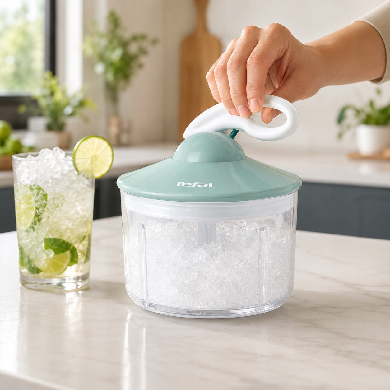 Tefal Ice Crusher Hand Shredder 500ml K1330755 Steel Dominant color clear