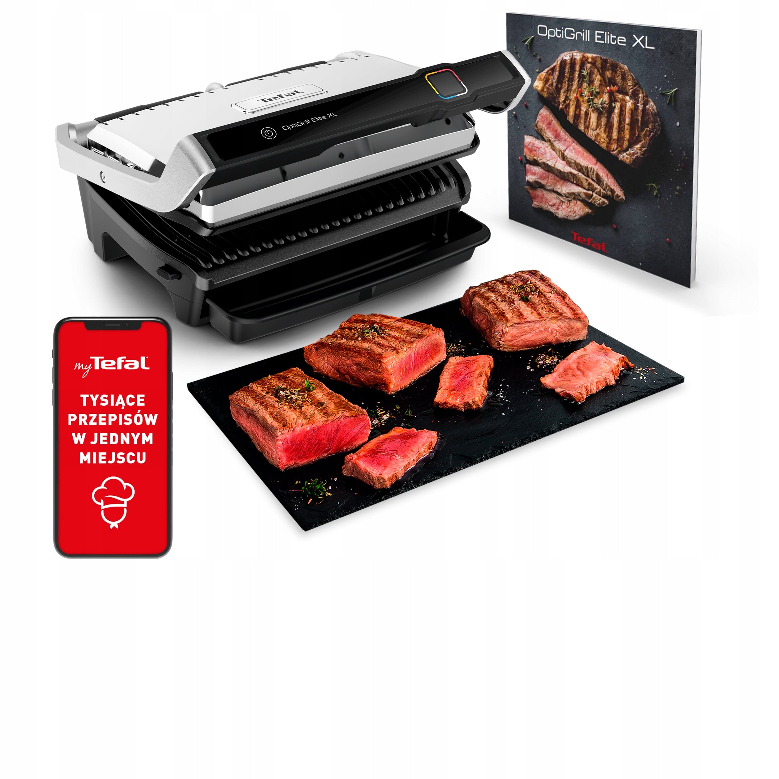 Tefal Optigrill Elite XL GC760D30 2200 W Folding Electric Grill