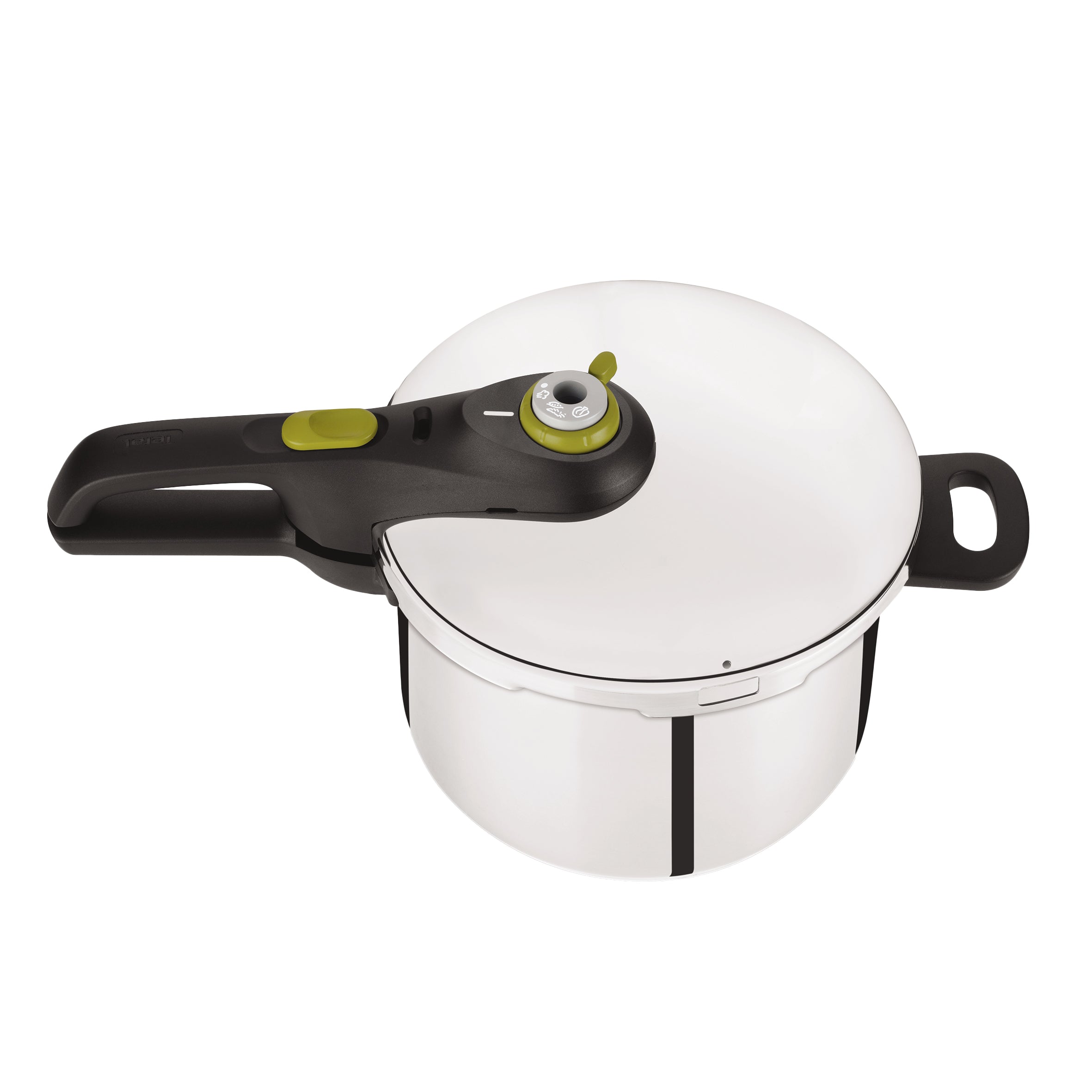 Tefal Pressure Cooker 6L Stainless Steel Induction 2 Programs Green to 6 People Brand Tefal