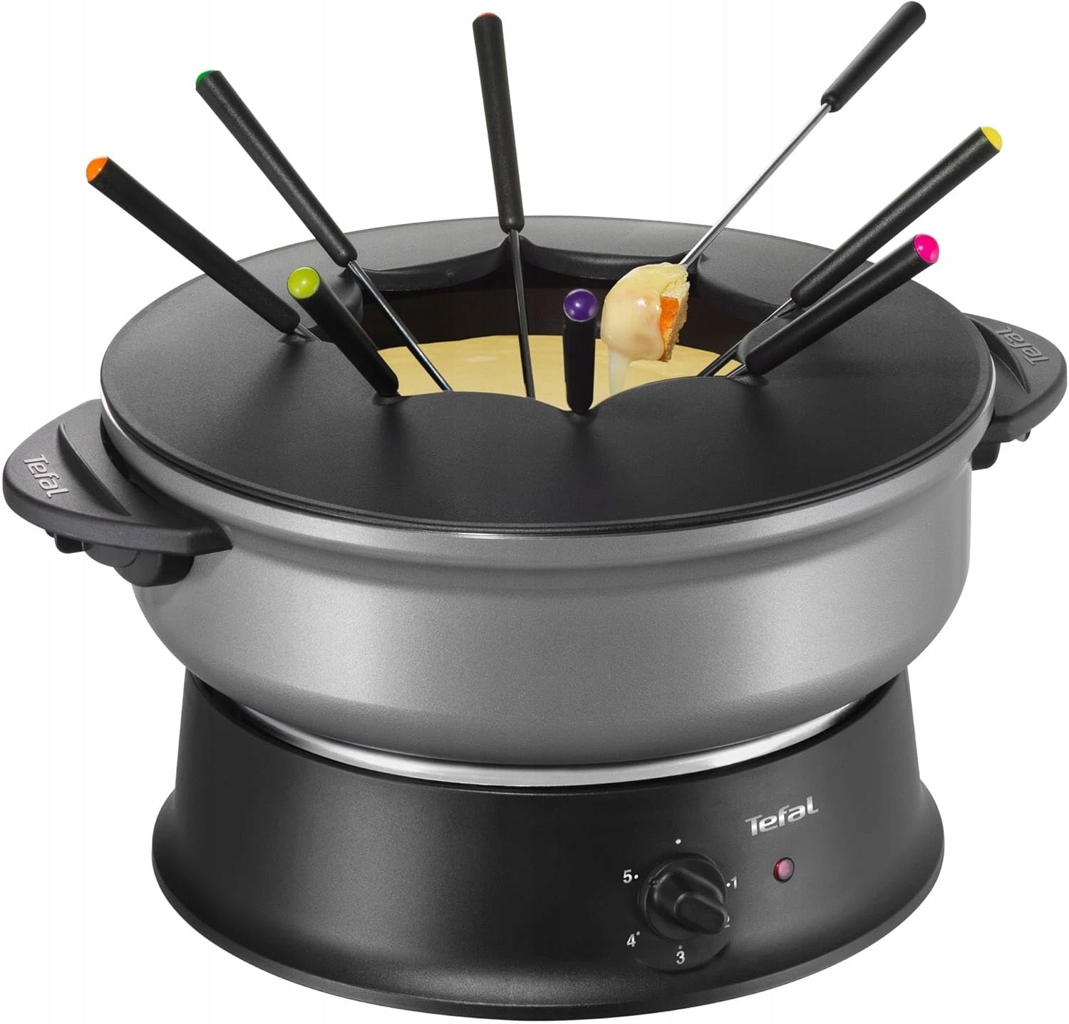 Tefal Wok Fondue WK302013 Compact 1200W Nonstick Thermospot
