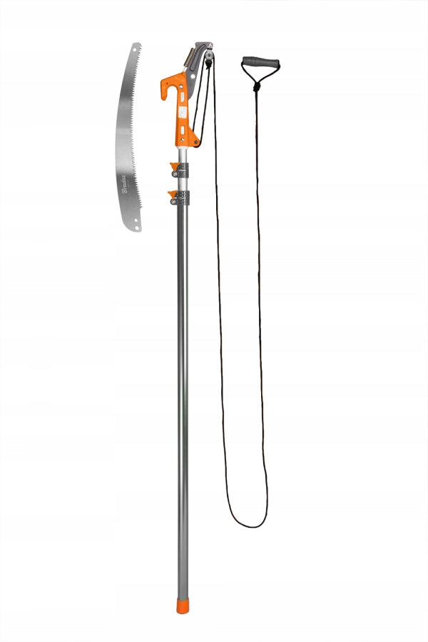 Telescopic Branch Cutting Boom Saw with Manual Pruner Hook Packaging status original