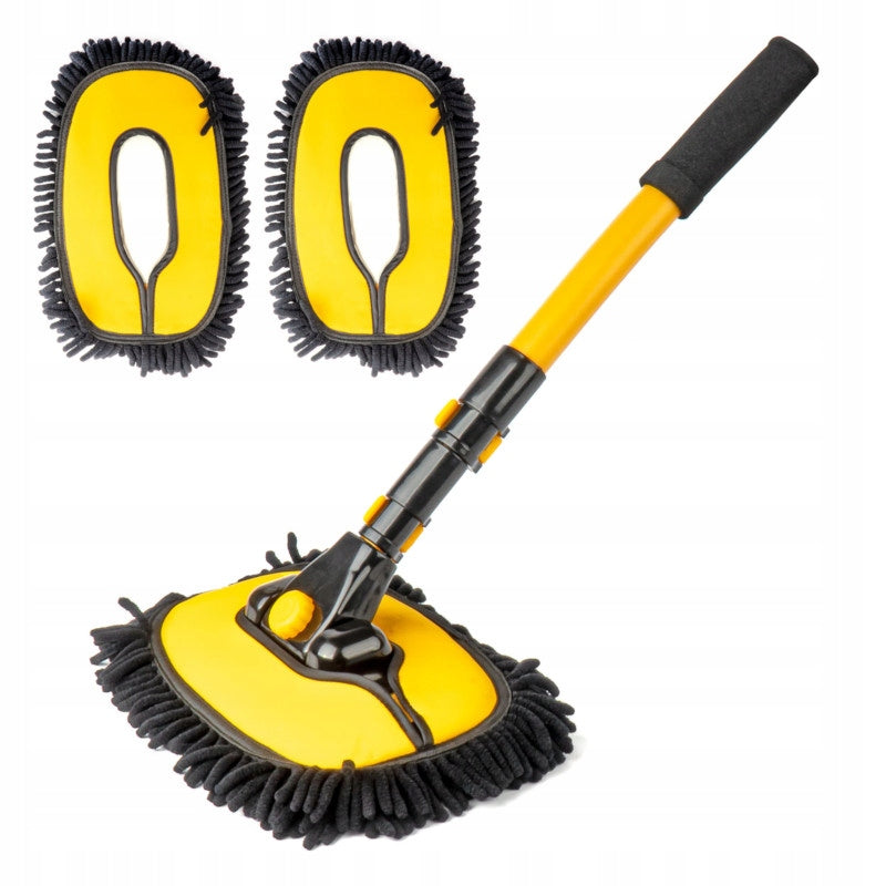 Telescopic Car Wash Brush with 3 Interchangeable Pads Packaging status original