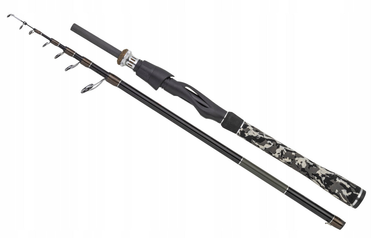 Telescopic Fishing Rod KUNGFU TRAVEL 2,4m Spinning IM7 Carbon 240cm 110090