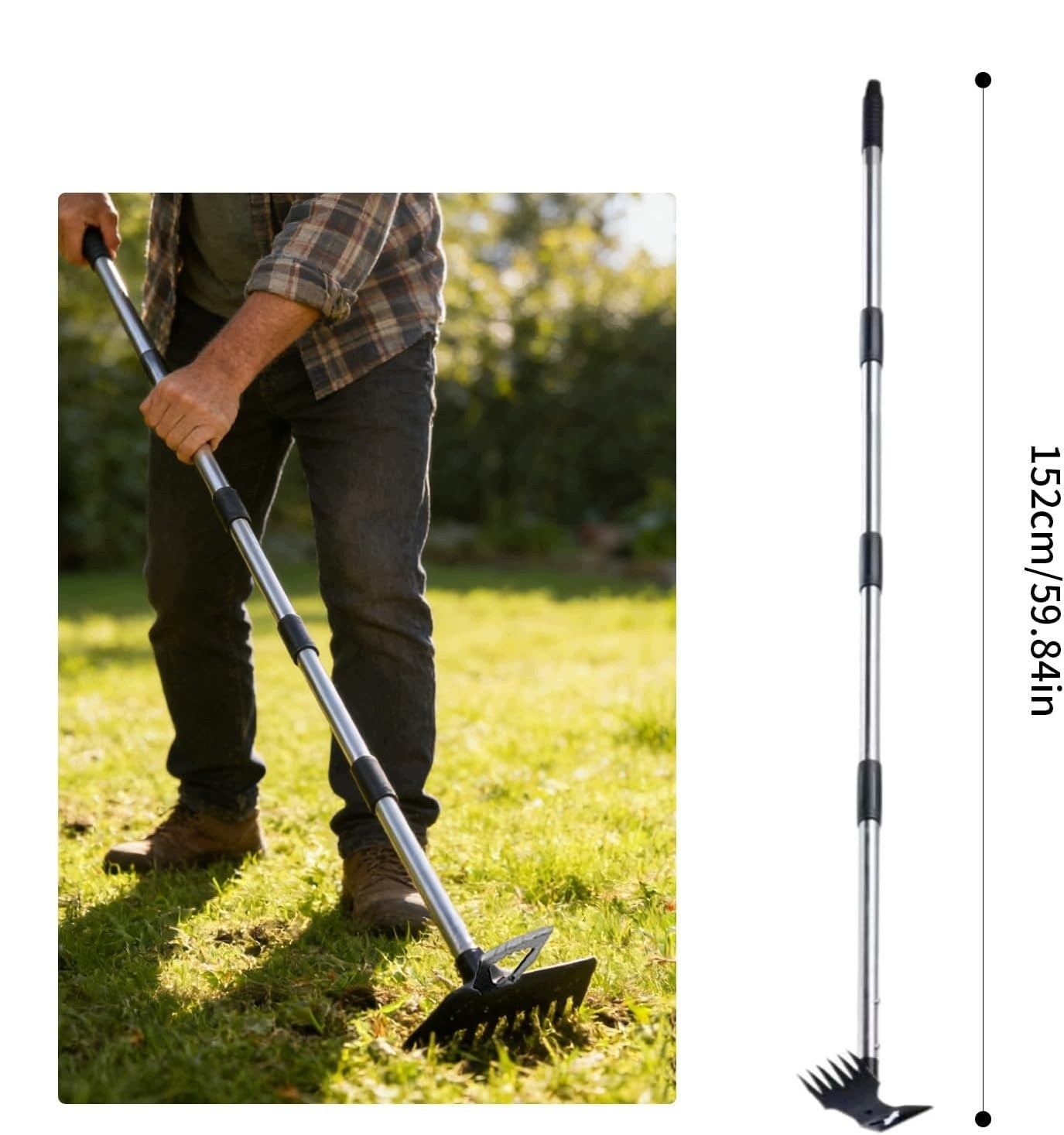 Telescopic Weed Ripper Adjustable Garden Claw for Steel Roots Manufacturer code EU-XW-2512203031