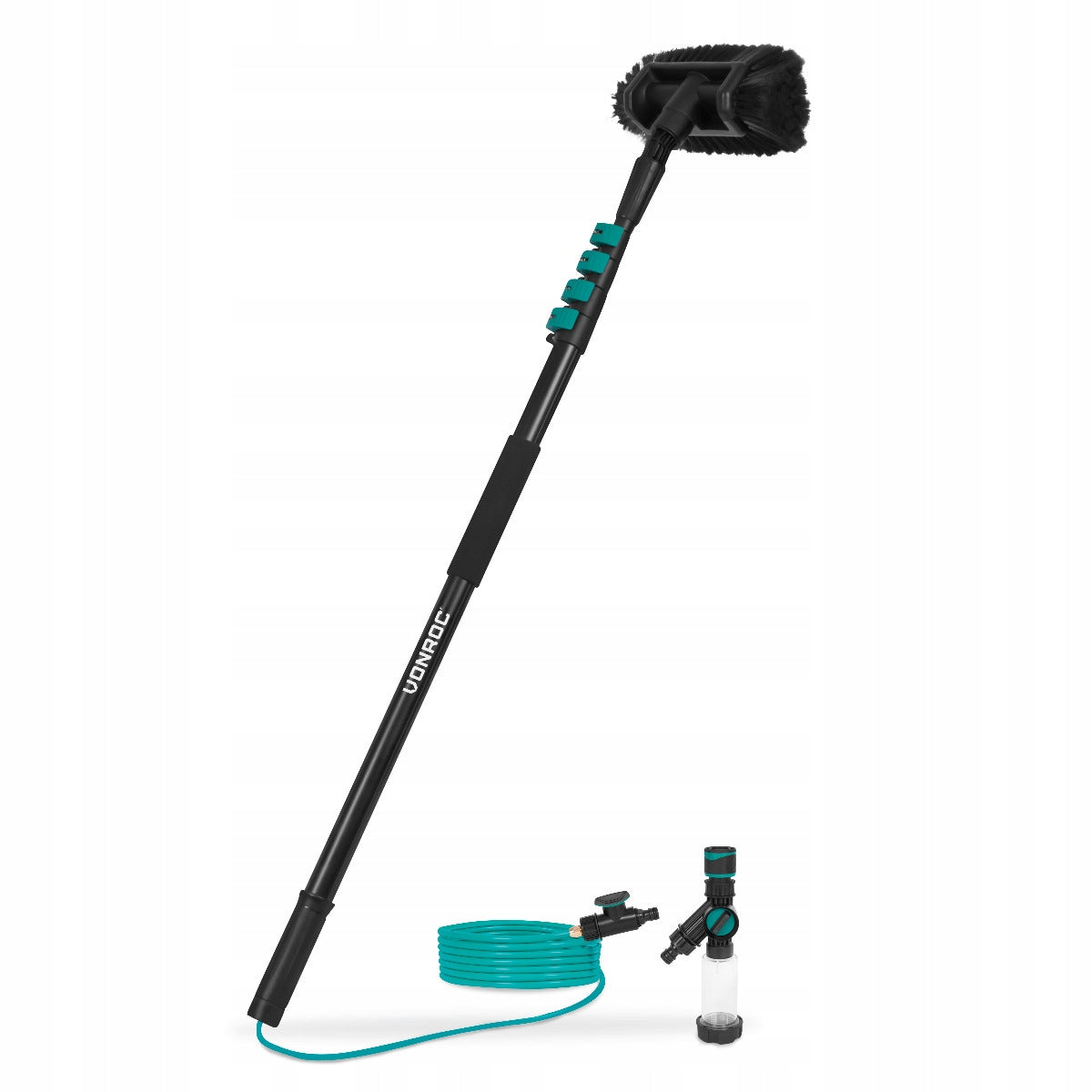 Telescopic brush 4,6 m – with hose, dispenser and brush
