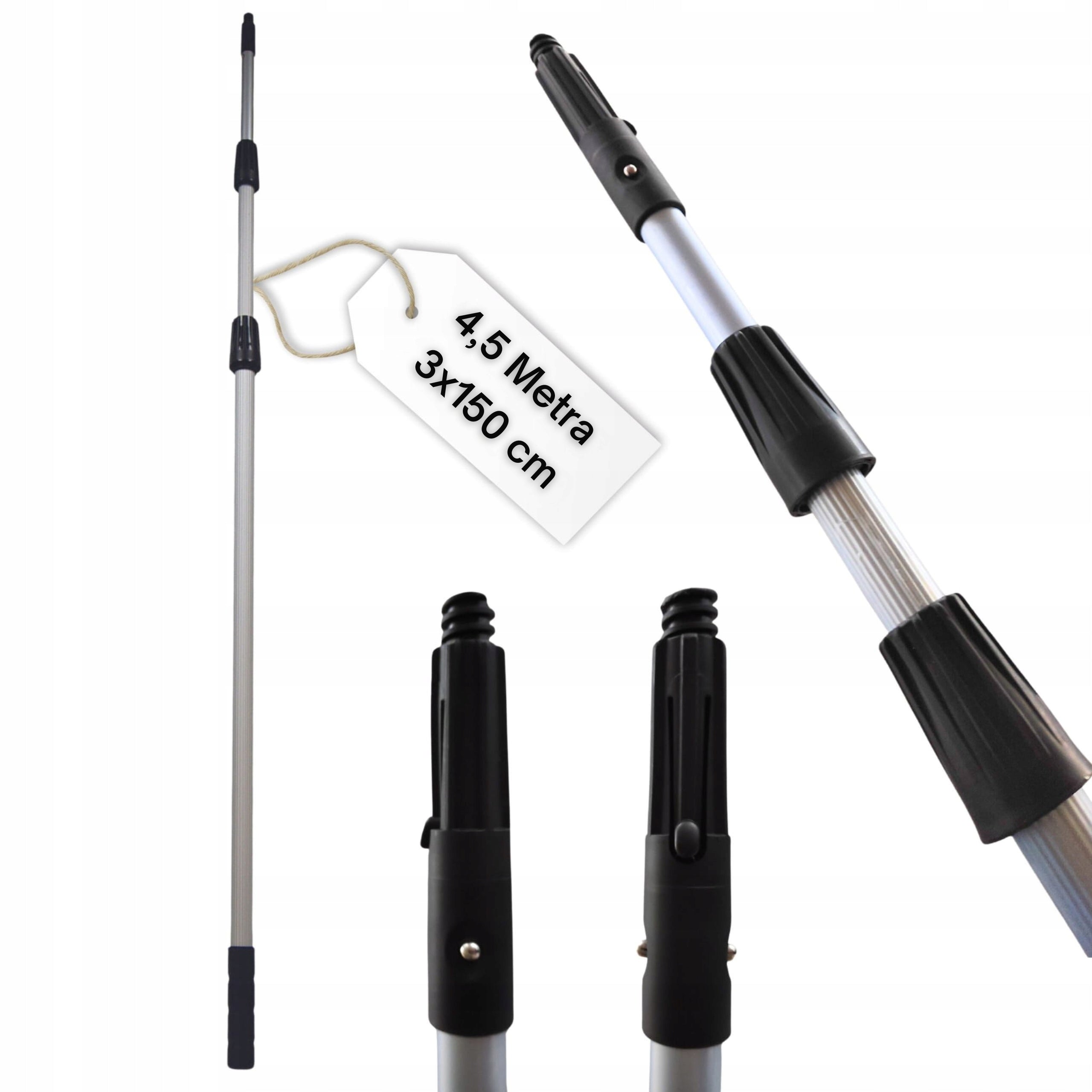 Telescopic pole for window cleaning photovoltaics 4,5M (3x150) HIGI24