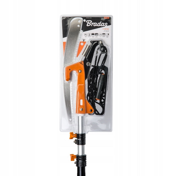 Telescopic saw with PRUNER for cutting trees and branches 3,75m KT-V1521-375 Power supply handheld
