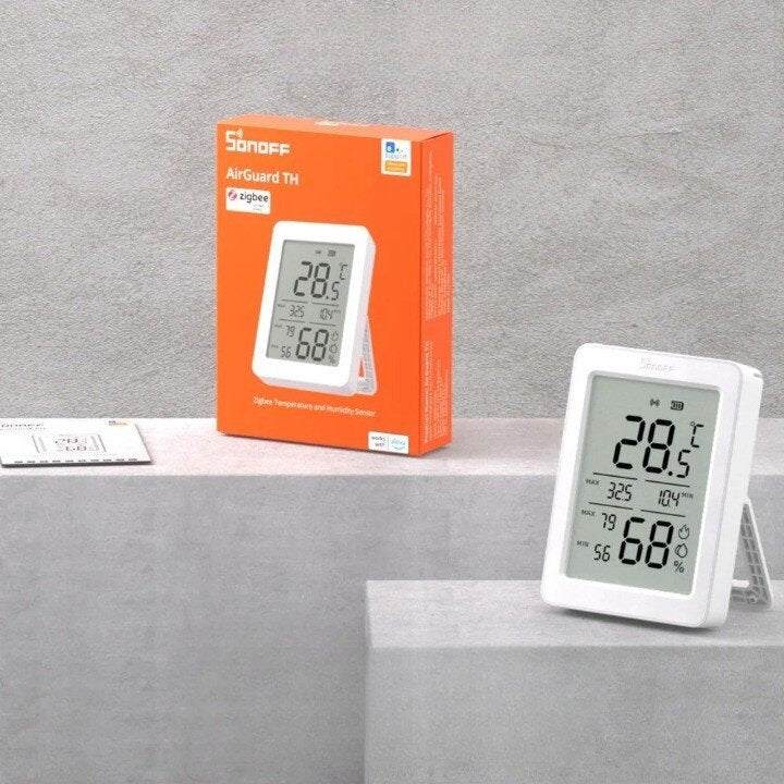 Temperature and humidity sensor SONOFF SNZB-02DR2 Zigbee/Bluetooth Sensor type humidity temperature