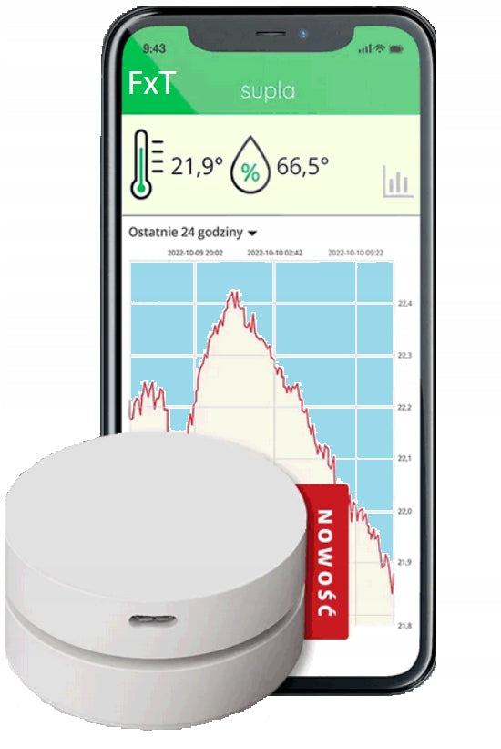 Temperature and humidity sensor THW-01 with 230V SUPLA Zamel Manufacturer code THW-01 / CE12