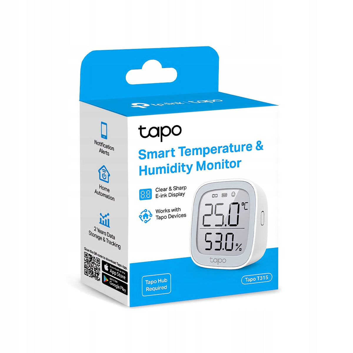 Temperature and humidity sensor TP-LINK Tapo T315 Sensor type humidity temperature