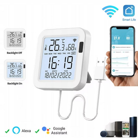 Temperature and humidity sensor wifi smart life thermometer USB hygrometer