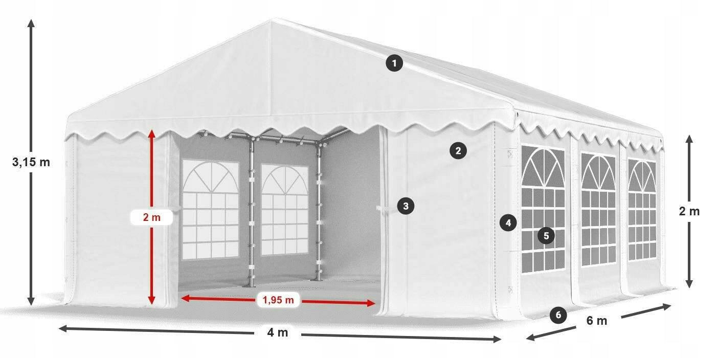 Tent 4x6 Party Garden DAS 240 S Type tent