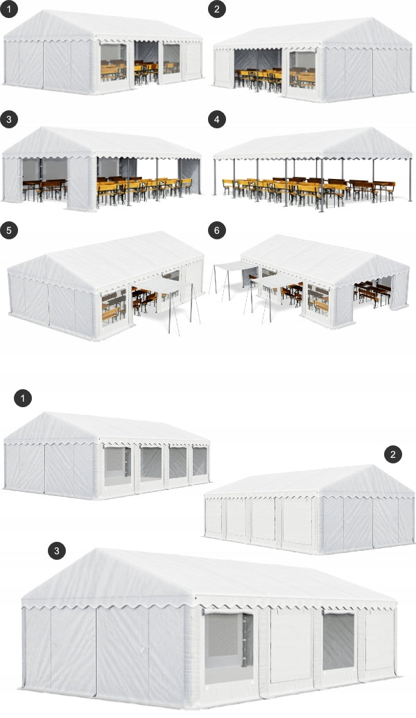 Tent 4x8 Party Warehouse DAS 240 S Length 8 m