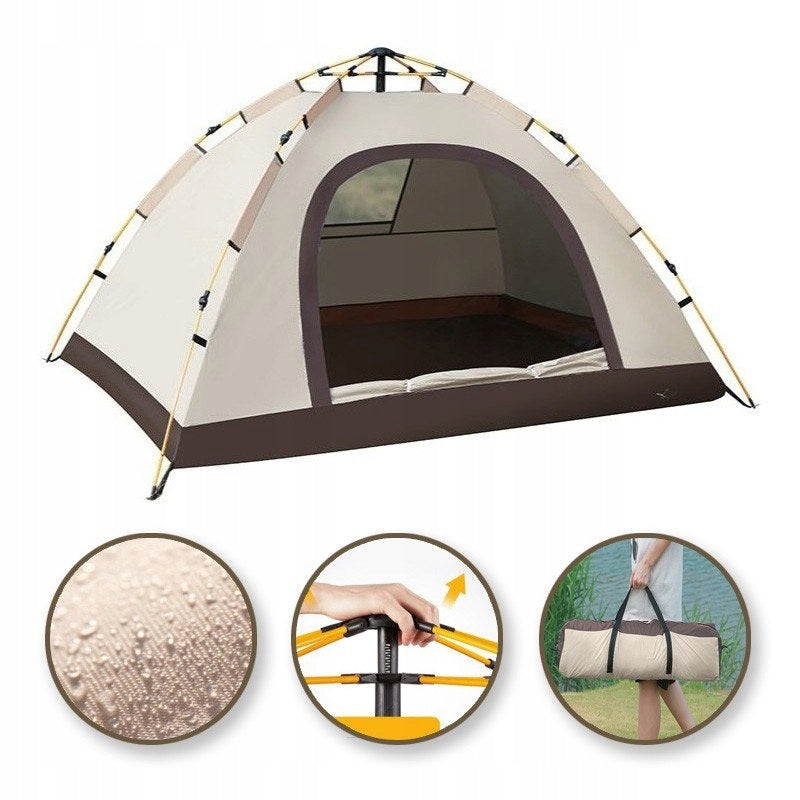 Tent 5-person tourist automatic window waterproof camping 200x200cm Packaging status original