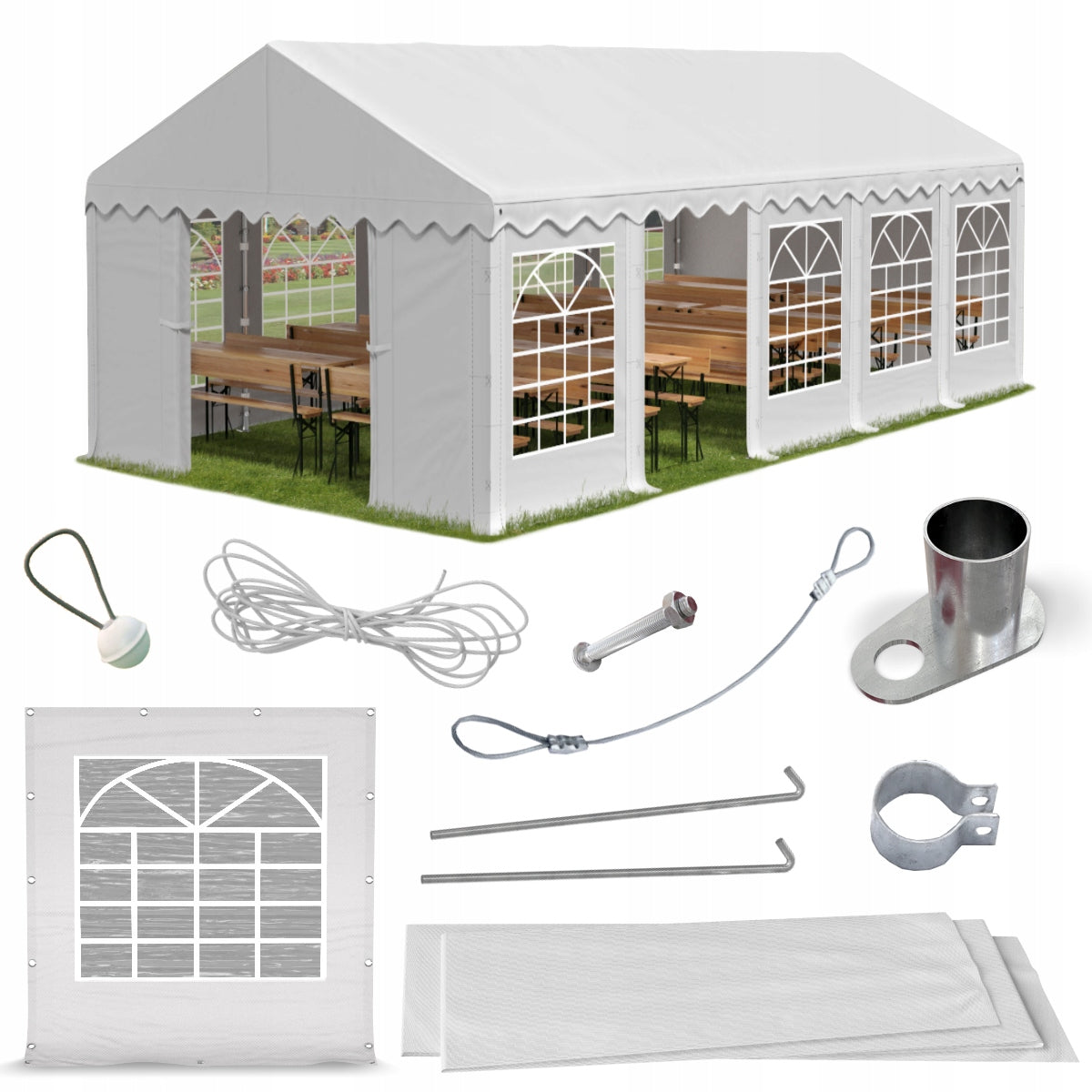Tent 5x10 Party Garden DAS 240 S VARIOUS COLORS + FREEBIE GATE