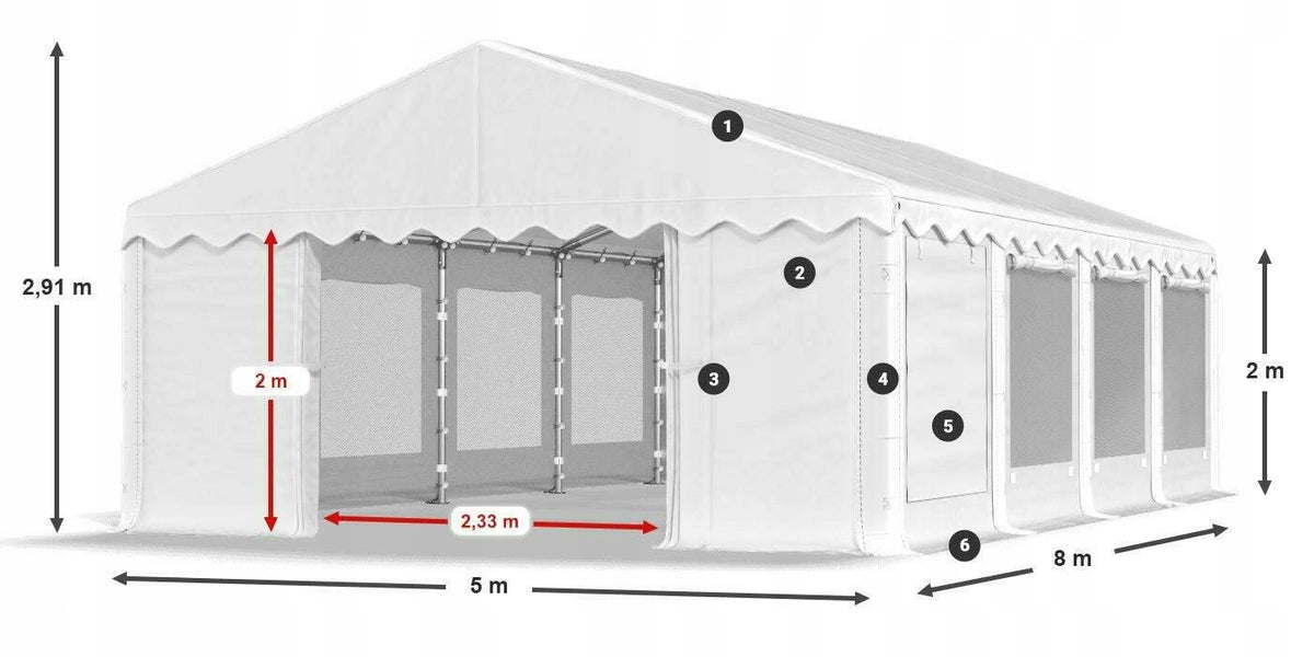 Tent 5x8 Party Garden DAS 240 S Type tent