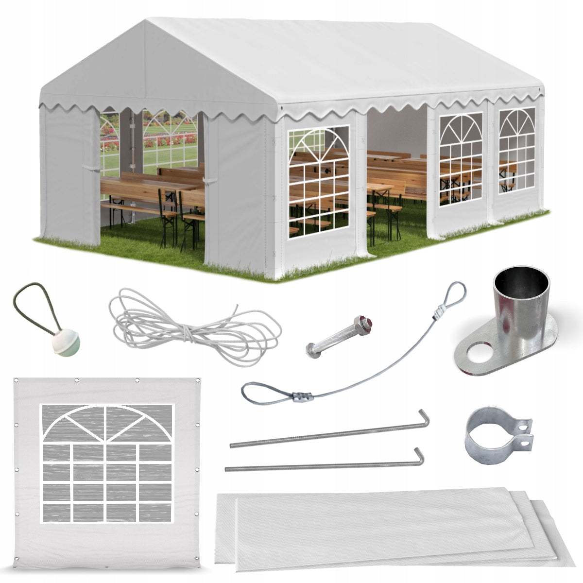 Tent 5x8 Party Garden DAS 240 S VARIOUS COLORS + FREEBIE GATE