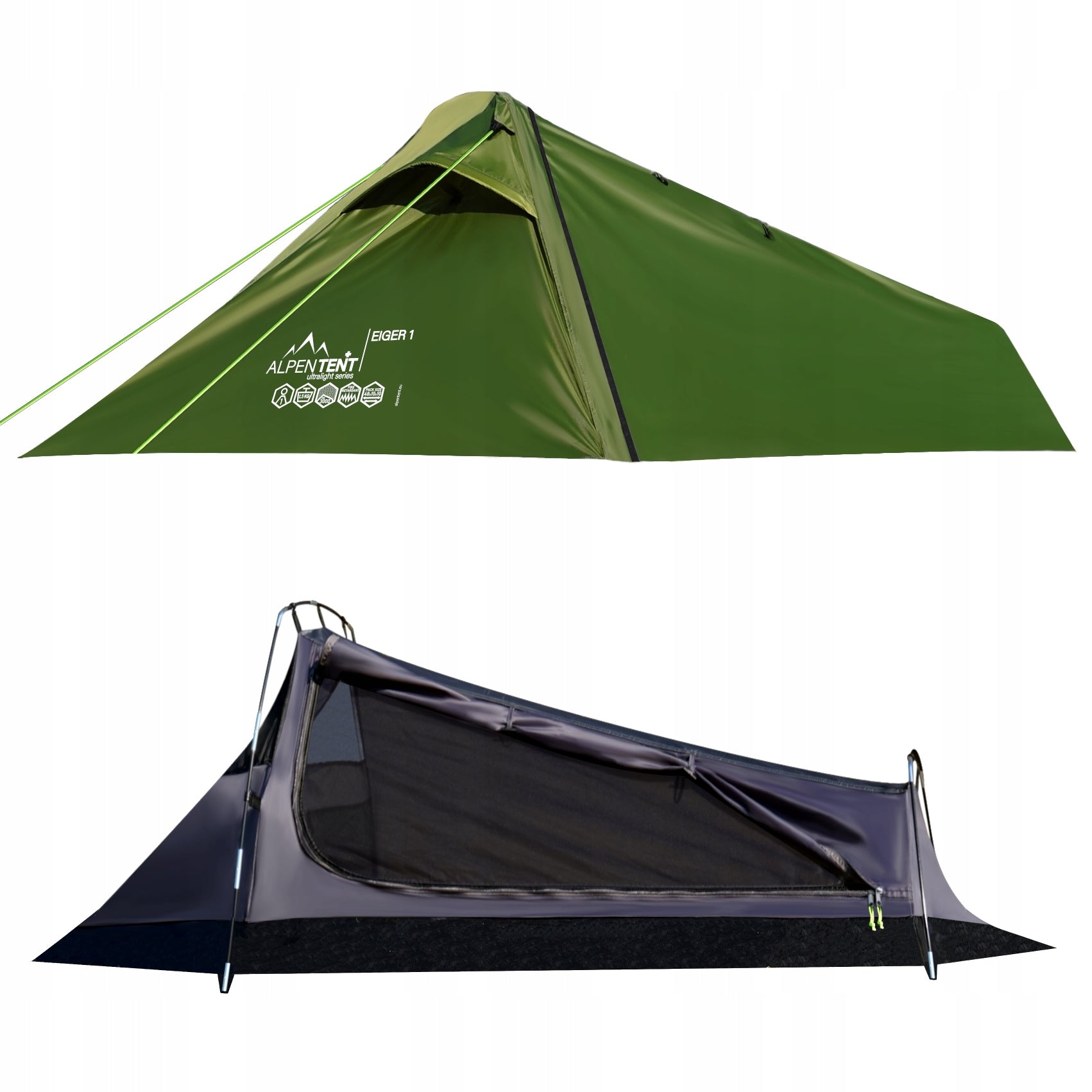 Tent AlpenTent EIGER1 Ultralight 1os LIGHT 1,5kg