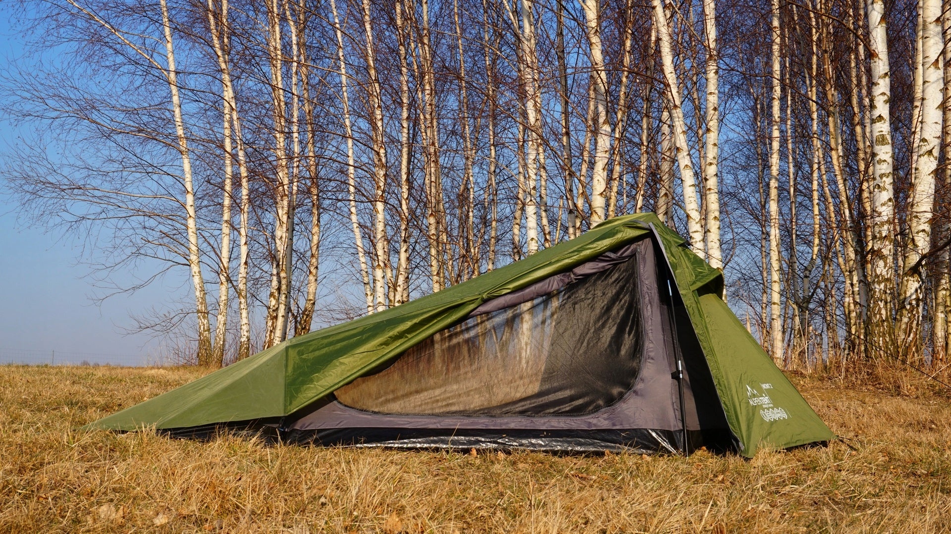 Tent AlpenTent MONT2 Ultralight 2person. ONLY 2,2kg Color green