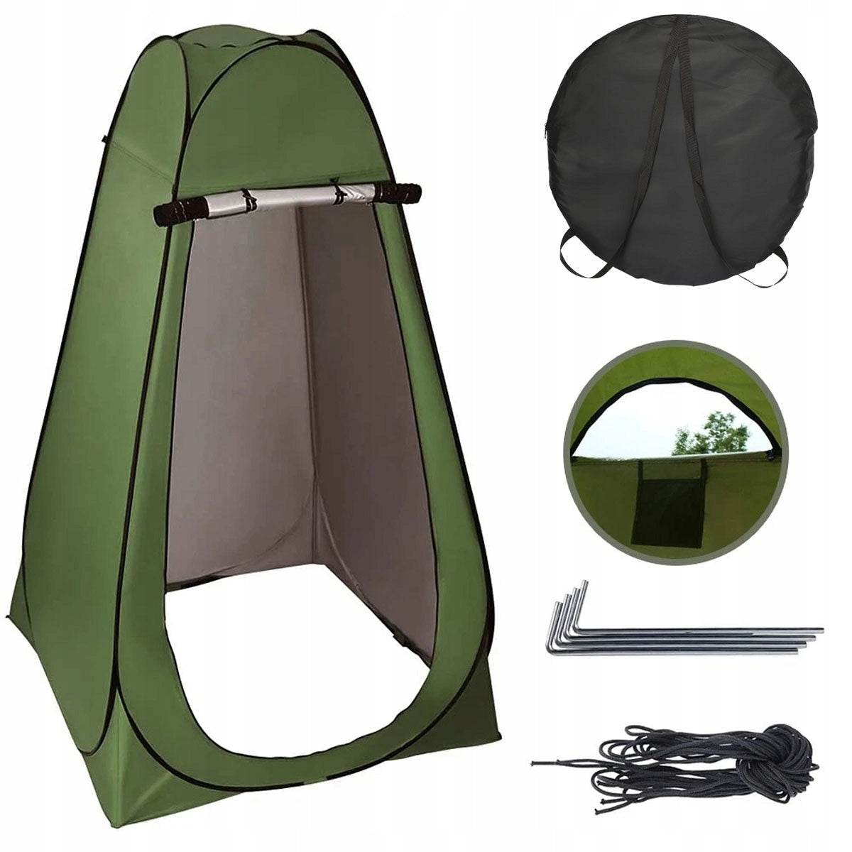 Tent Changing Room Tourist Toilet Green 120x120x190 cm