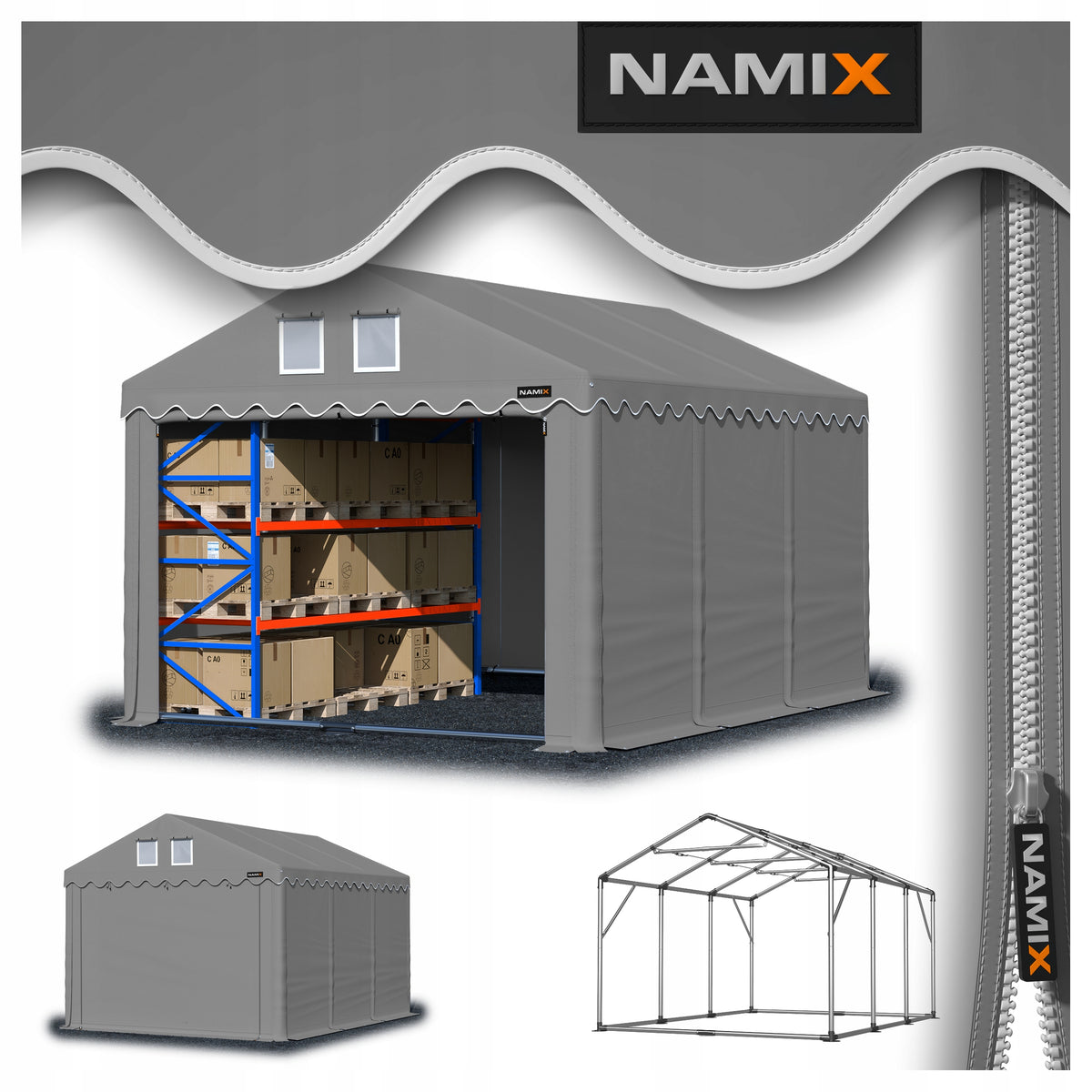 Tent PRESTIGE 4x6 [2,6m] storage STRONG