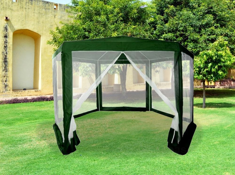Tent garden pavilion commercial 2x2x2 m with mosquito net green MultiGarden Packaging status original