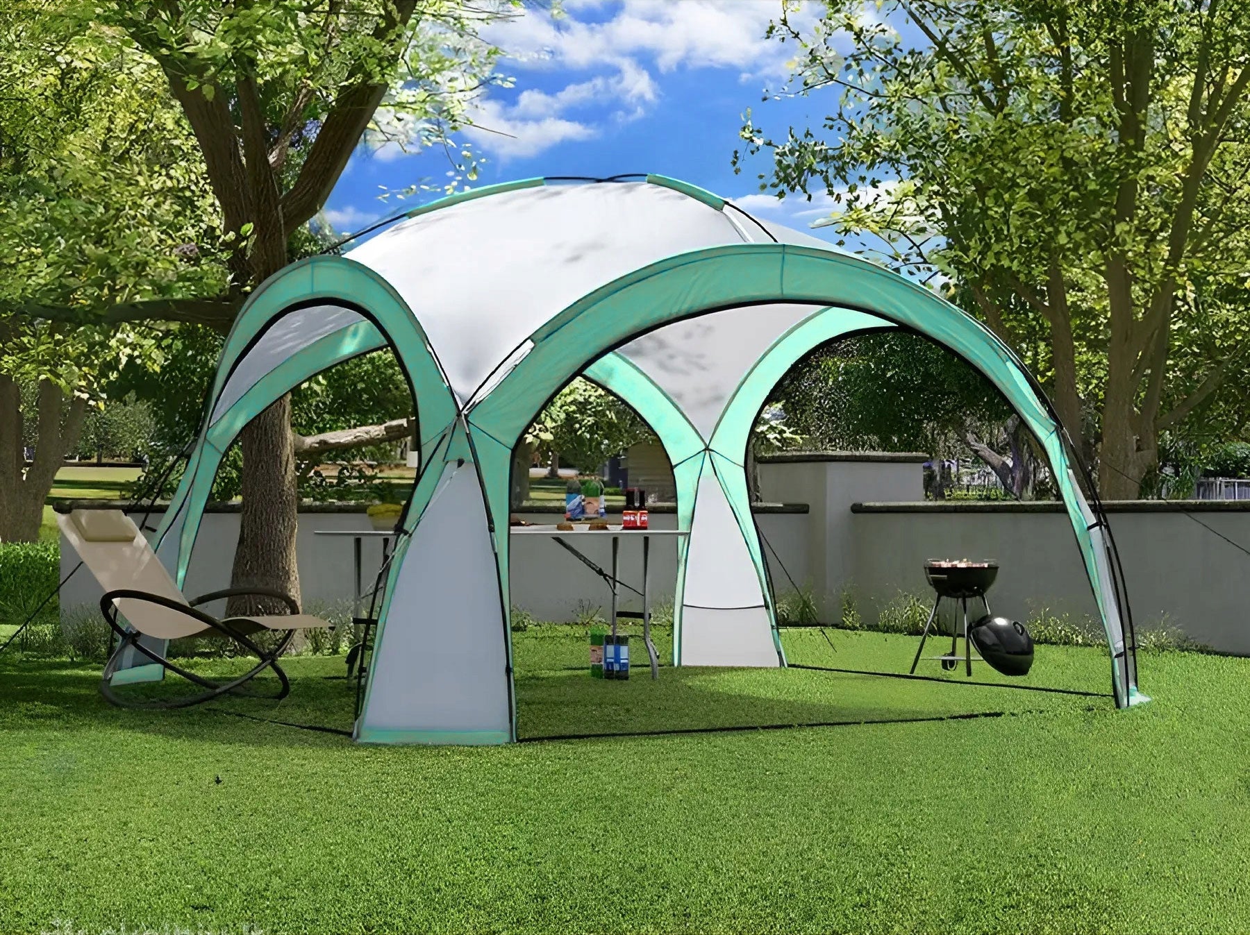 Tent garden pavilion event for picnic bag green MultiGarden Length 3.5 m