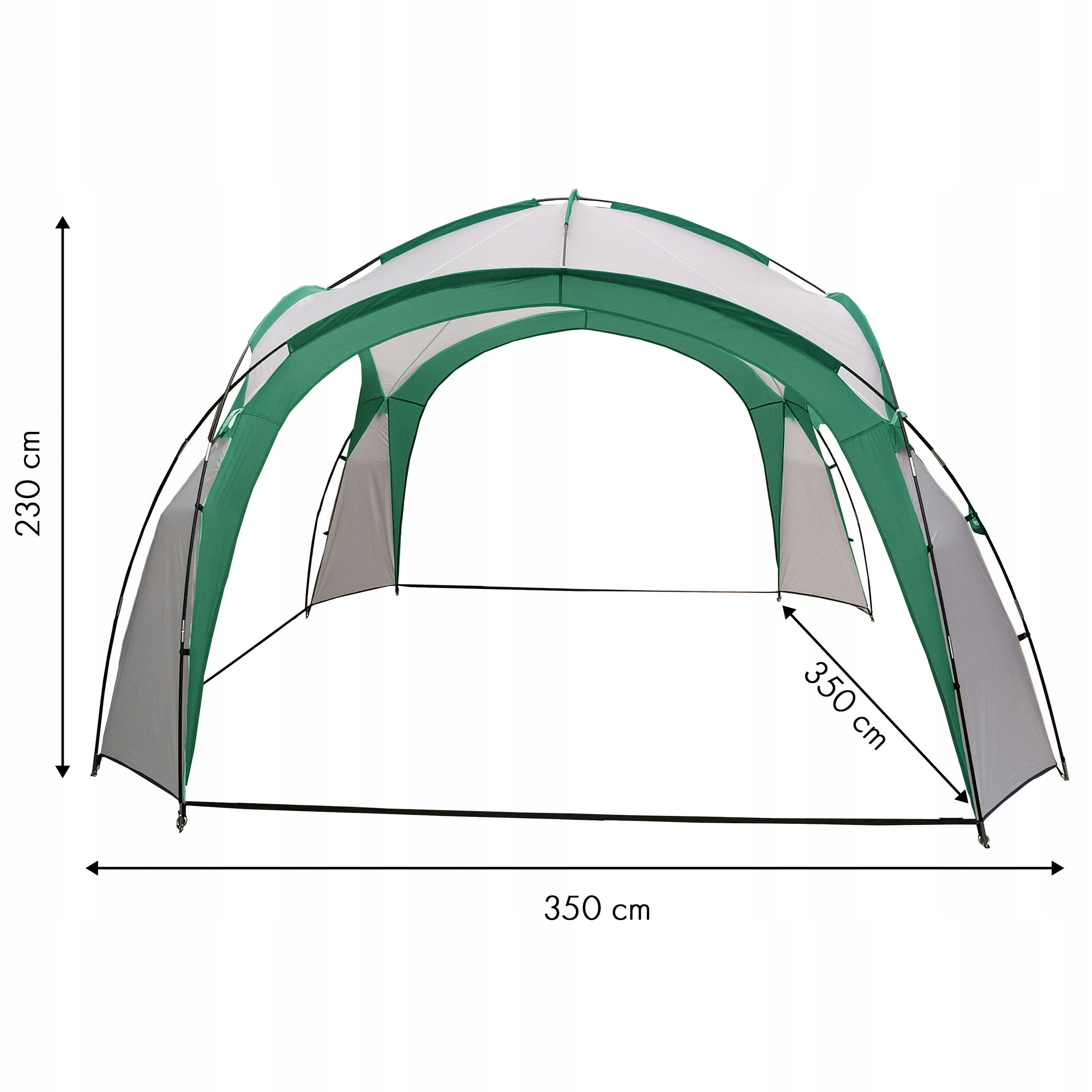 Tent garden pavilion event for picnic bag green MultiGarden Number of windows none