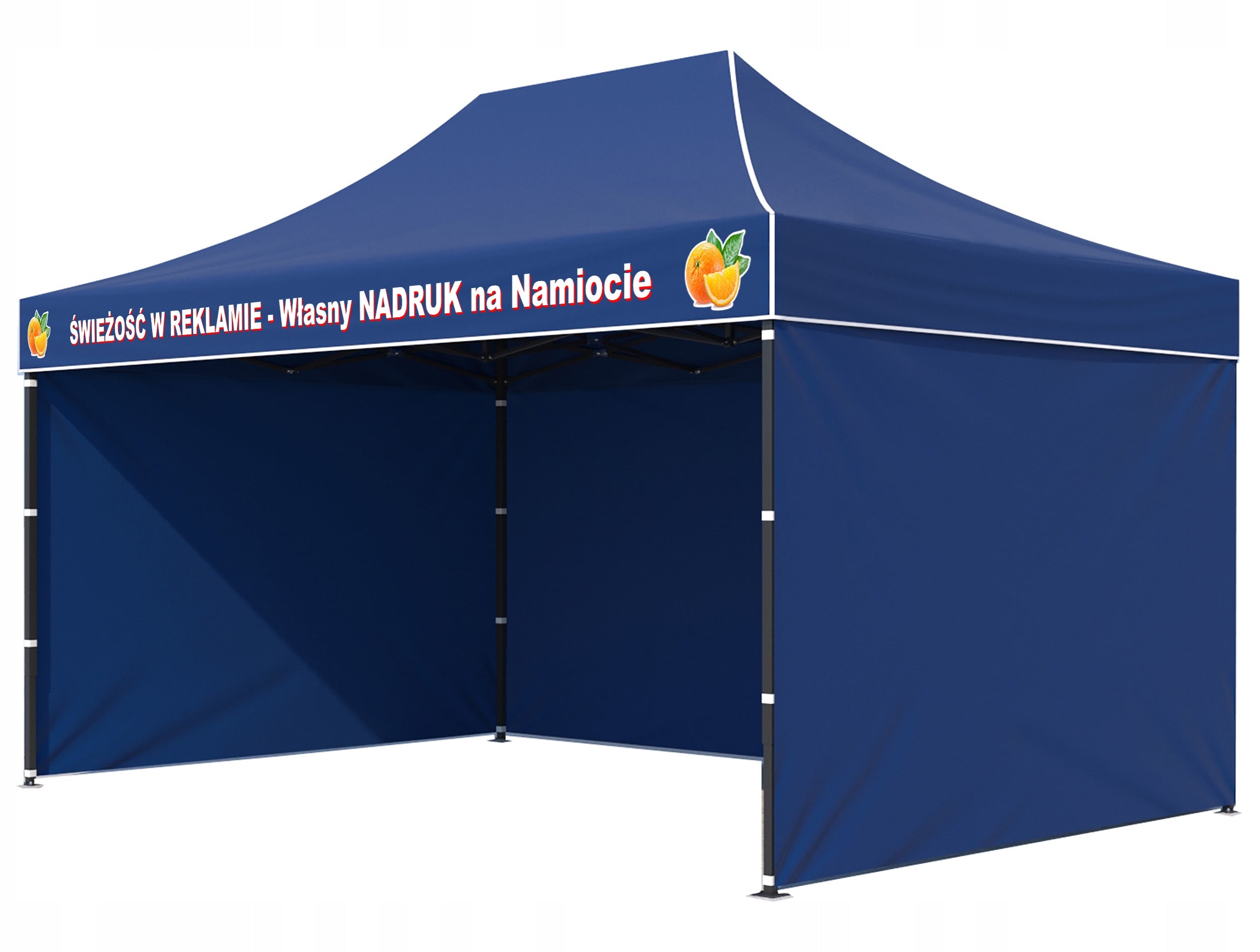 Tent with LOGO Folding Fair Pavilion 3x4,5 with PRINT INSCRIPTION PRINT Manufacturer Rot Service