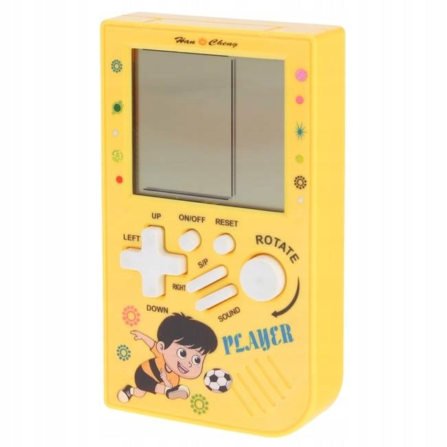 Tertis Console Electronic Travel Arcade Game - Yellow Kid's age 3＋ years