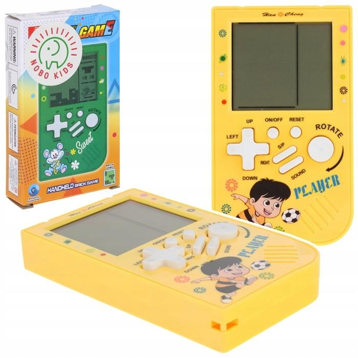 Tertis Console Electronic Travel Arcade Game - Yellow