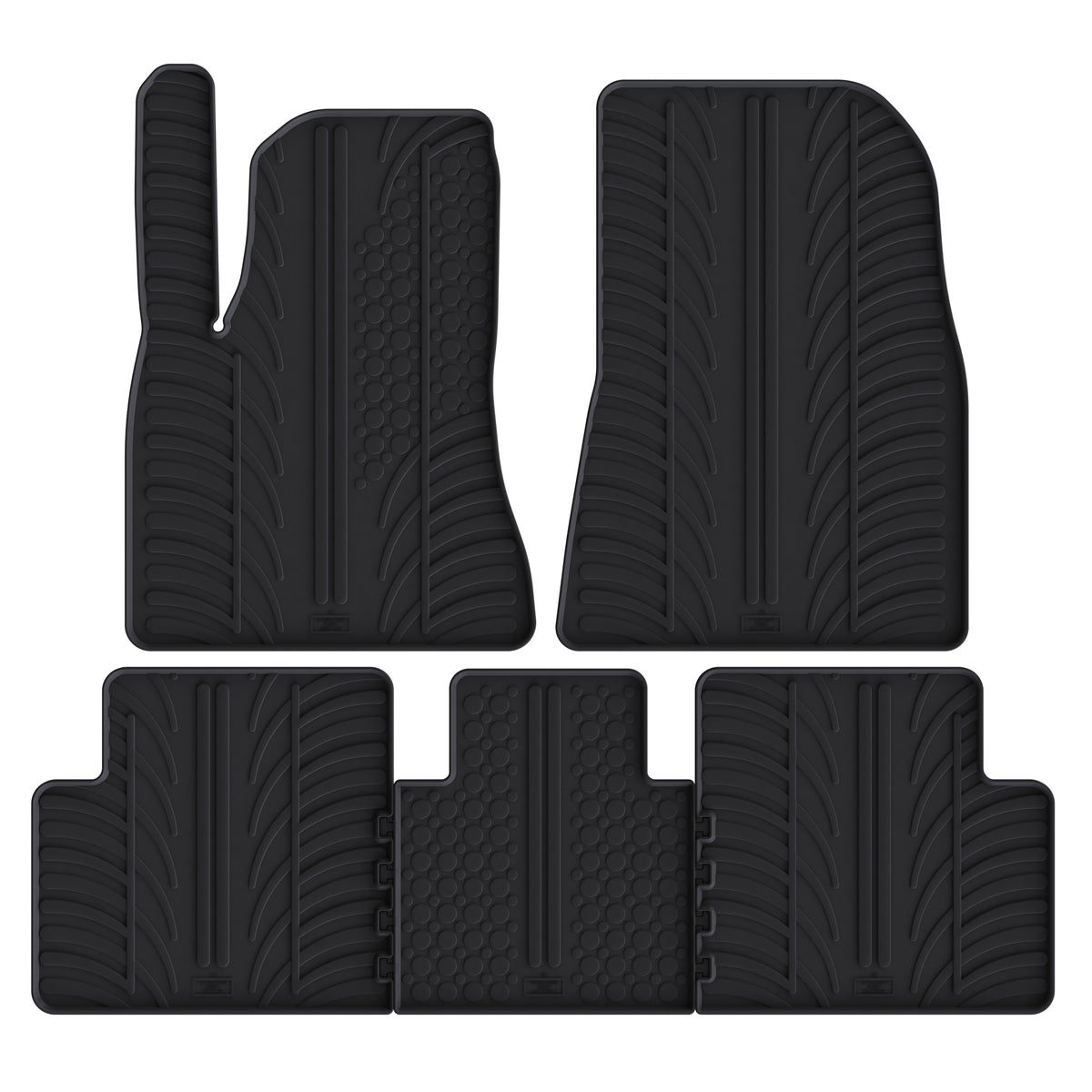 Tesla Model 3 since 12.2020 Rubber mats GLEDRING. / 5el.