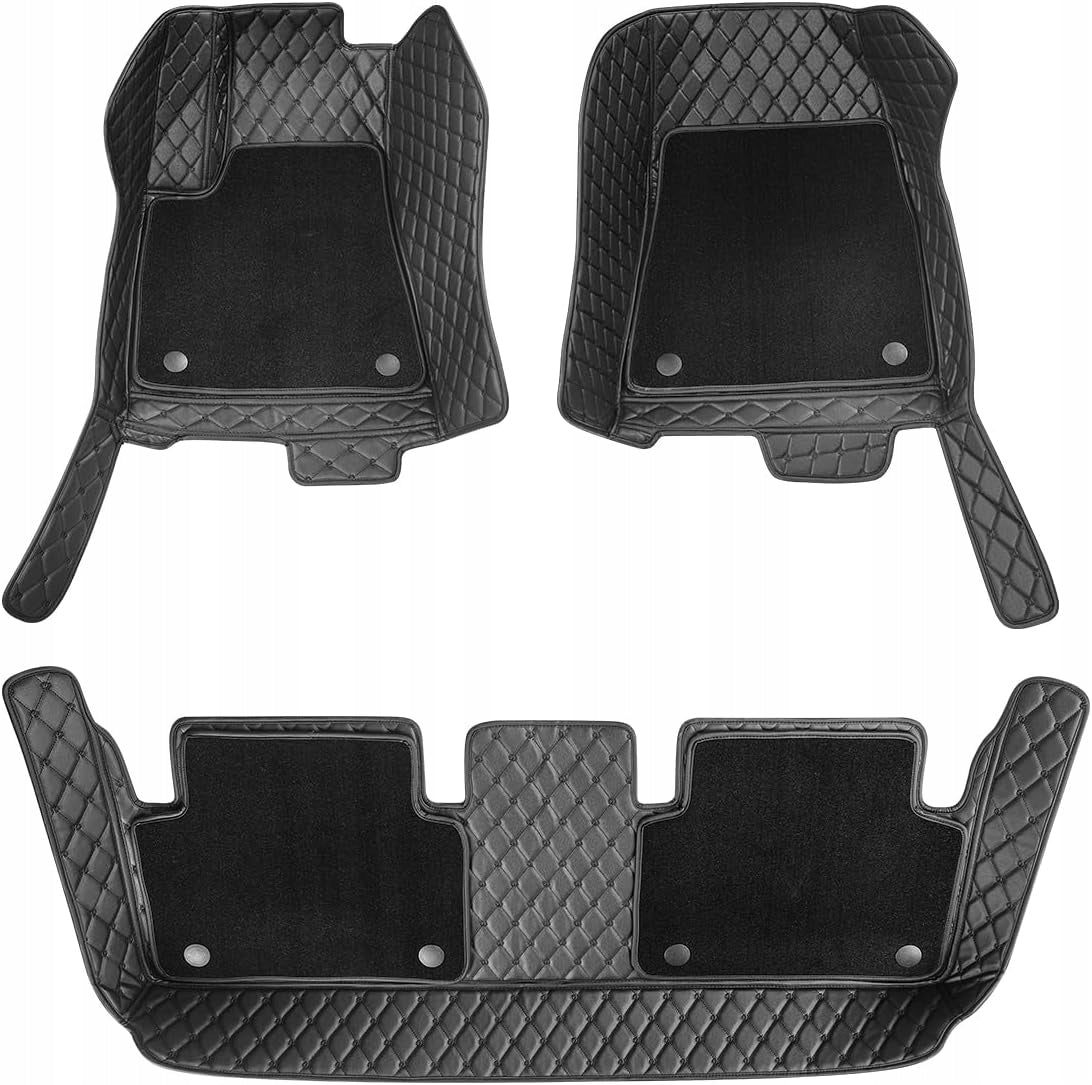 Tesla Rugs Model 3 Highland PU Leather Waterproof Topfit Set