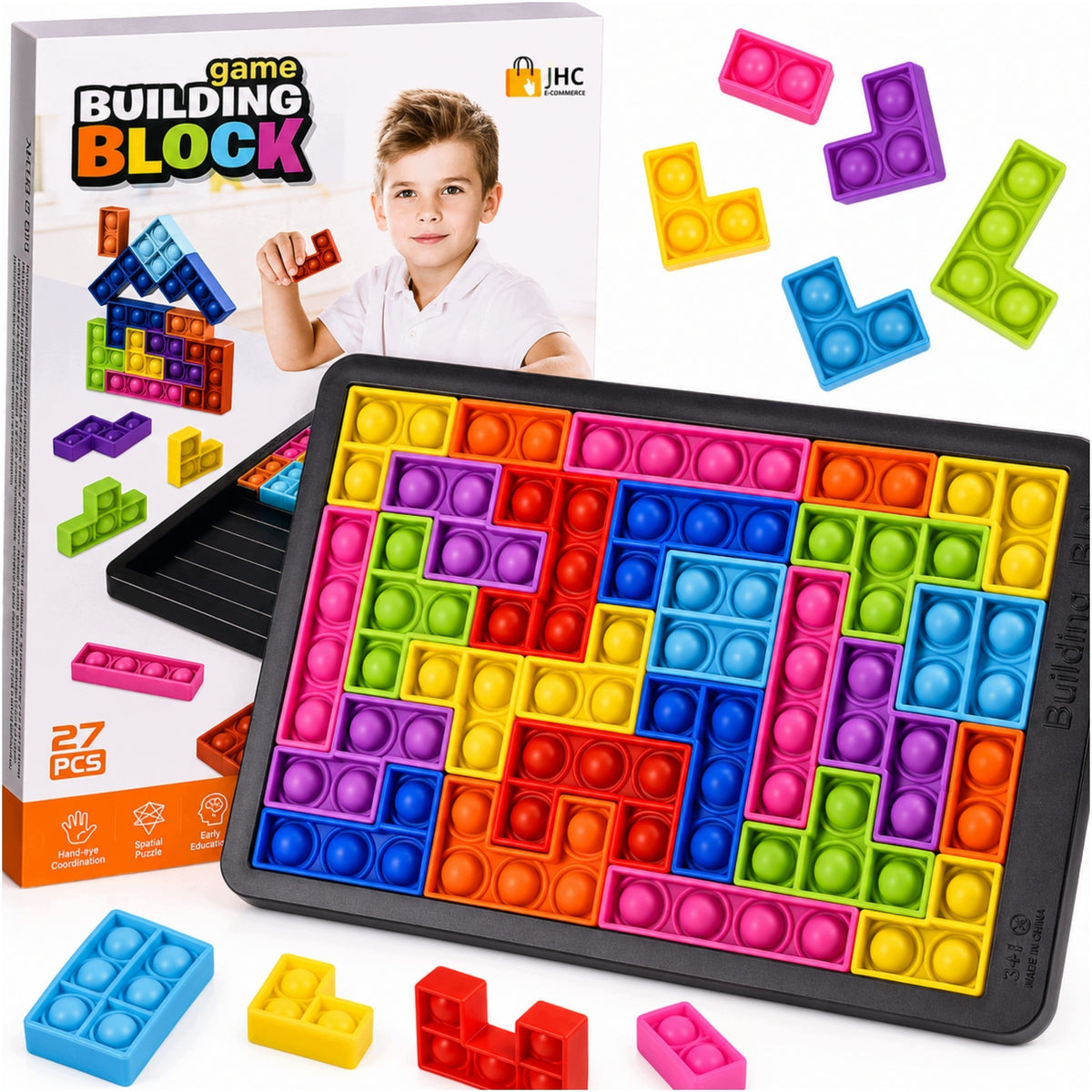 Tetris for kids POP IT PUZZLE 3D popit colorful