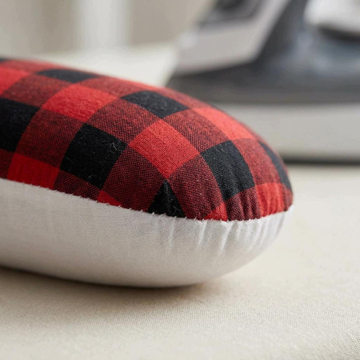 Textile Ironing Pad Reversible Plaid Mini Ironing Pillow for Folding Brand no brand
