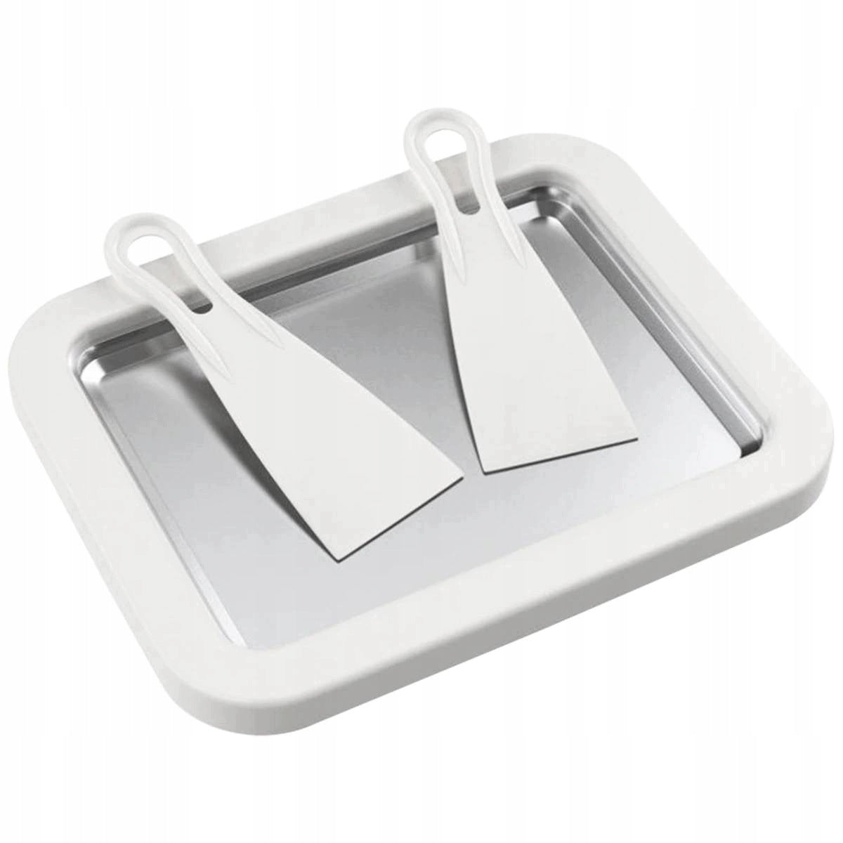 Thai Ice Cream Tray Multicolored with Spatulas and Recipes