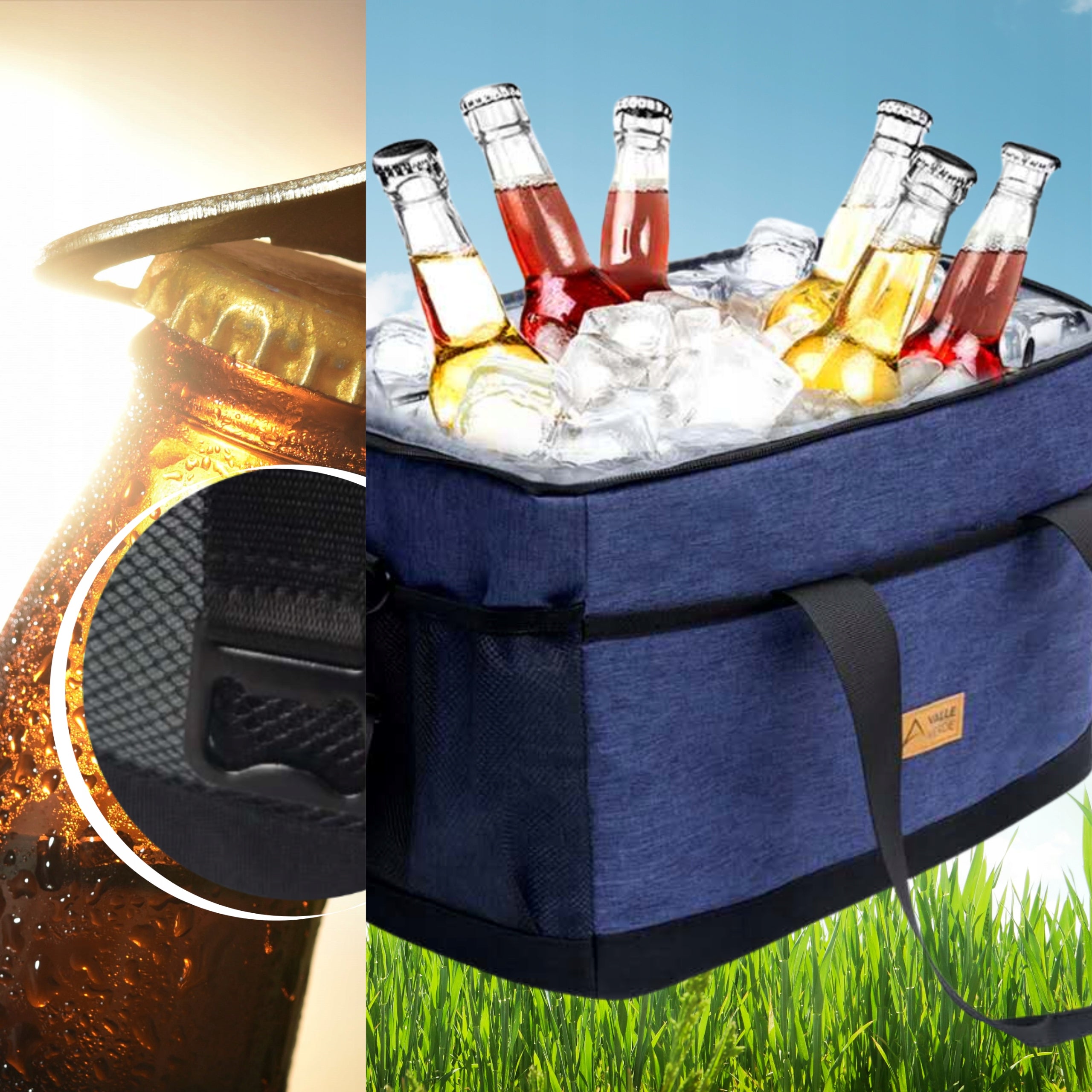 Thermal Bag Large Tourist Refrigerator Picnic Travel For Beach 30 l Manufacturer code TERMICZNA-VAL-COOL-002-BLUE-30