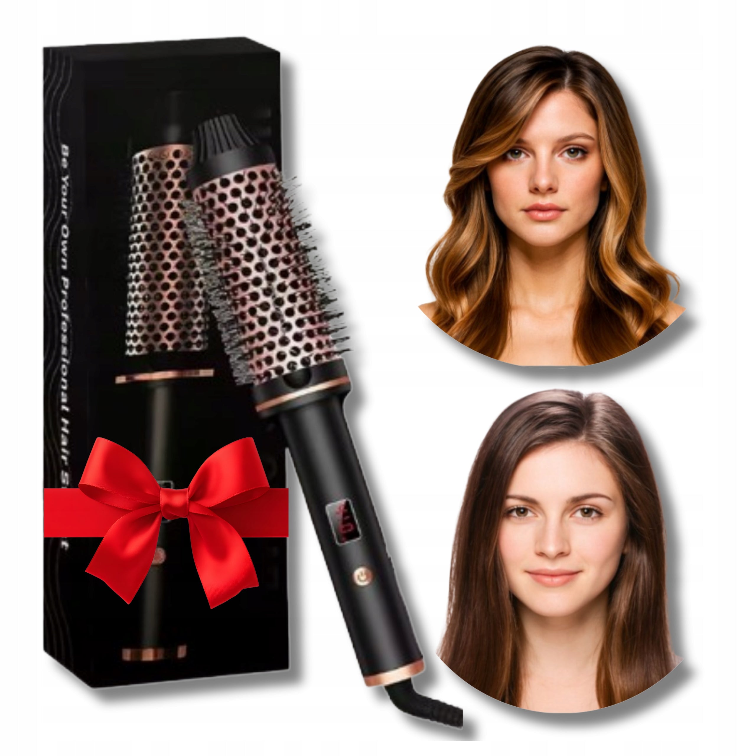 Thermal Hair Styling Modeling Brush Curls Round Curler