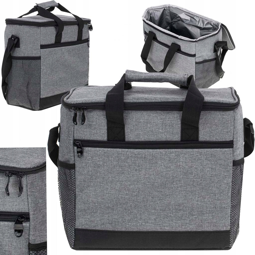 Thermal Lunch Bag Breakfast Food Insulation 16L Grey