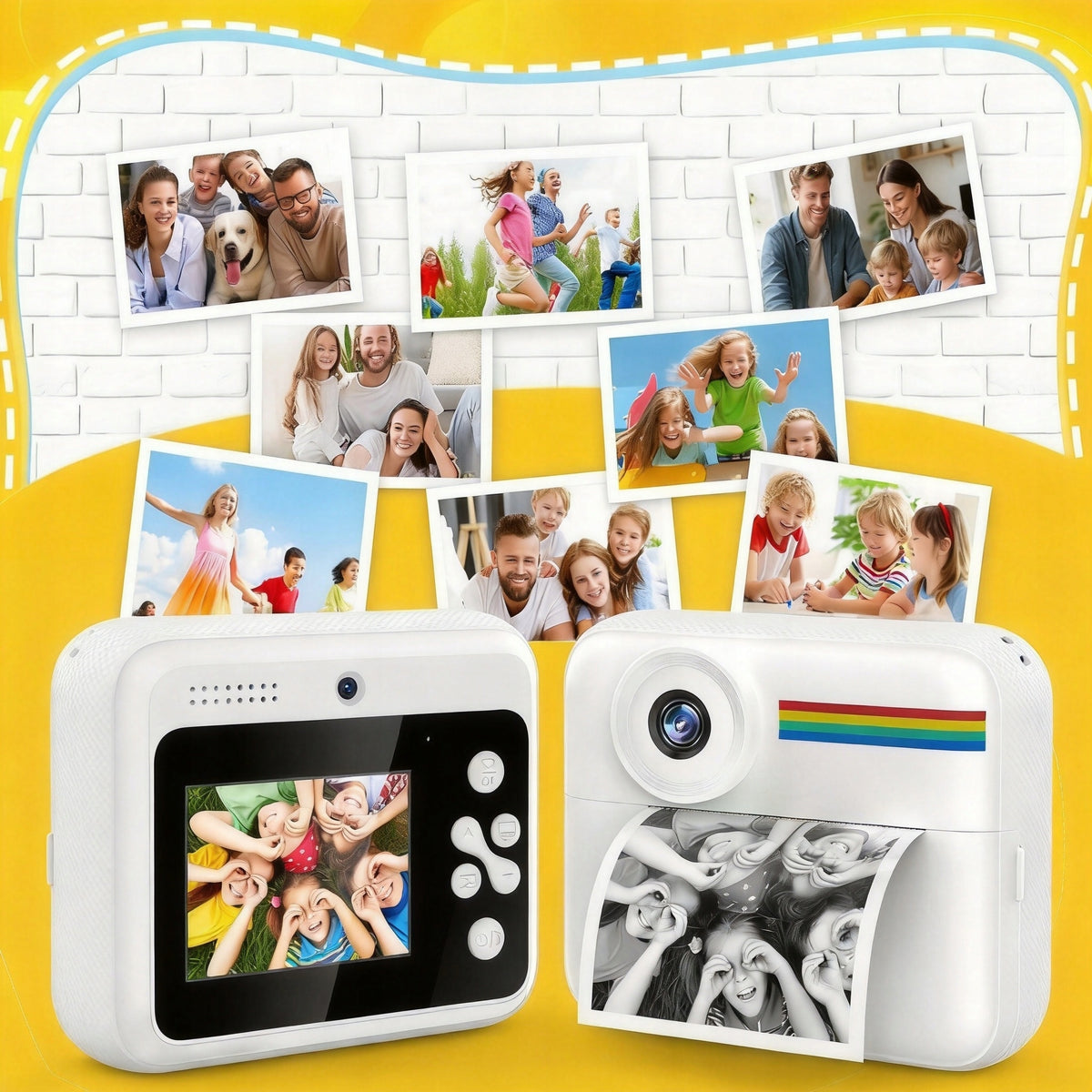 Thermal Printer MINI Instant Camera for Kids Games+32GB Packaging status original