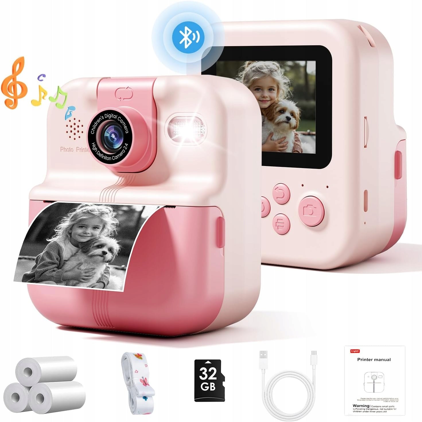 Thermal Printer Phomemo FOTUŚ MINI Instant Camera GAMES USB BT Packaging status original