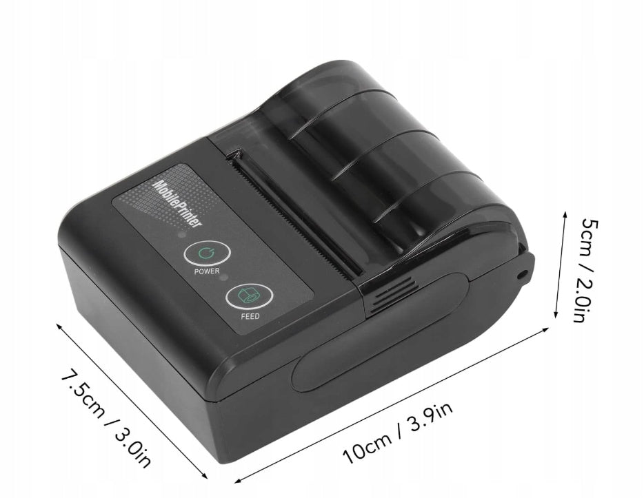 Thermal Receipt Printer 58mm Bluetooth Wireless Mobile For Shop Packaging status original